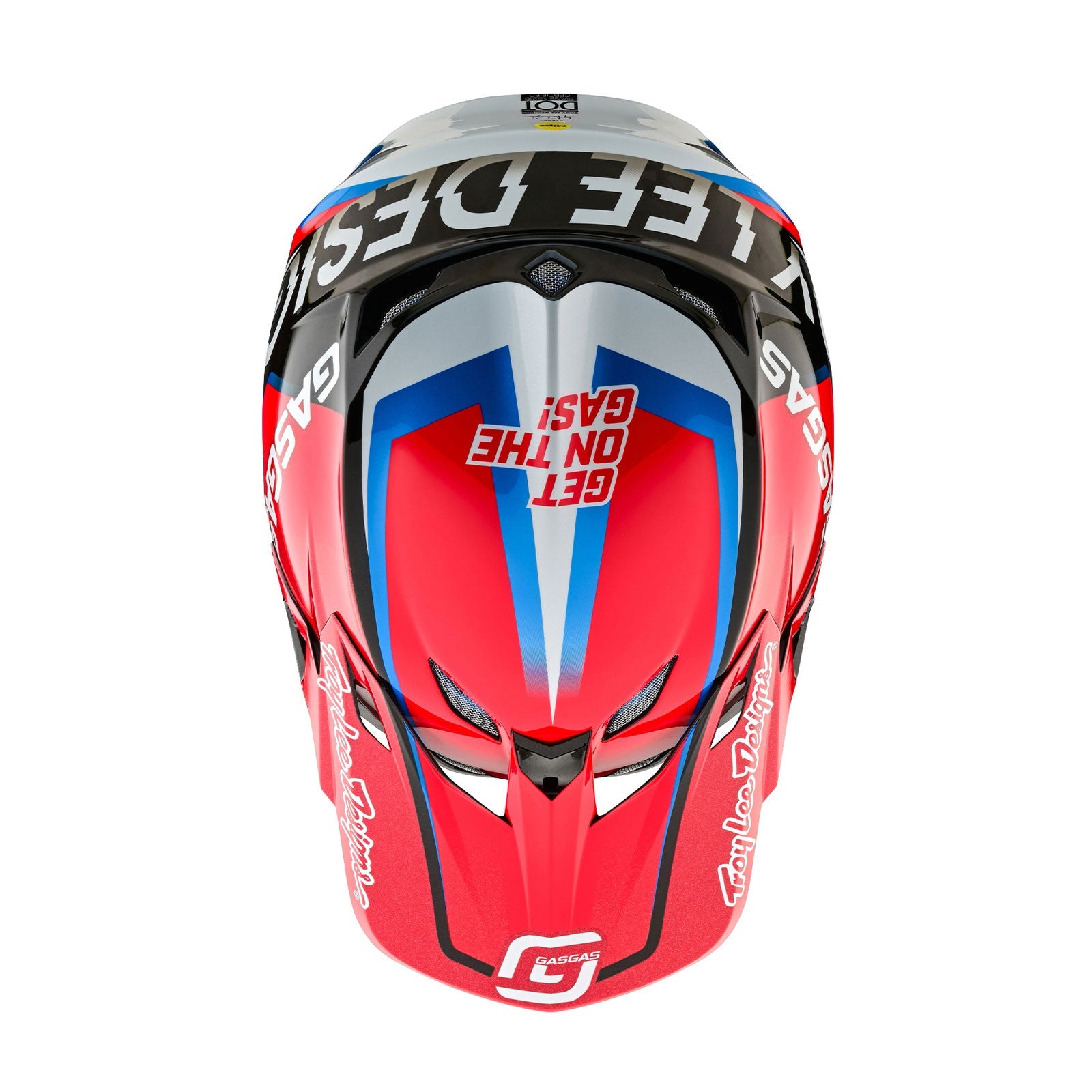 Casco Motocross Troy Lee Designs SE5 Composite MIPS GasGas Fumes Rojo/Negro