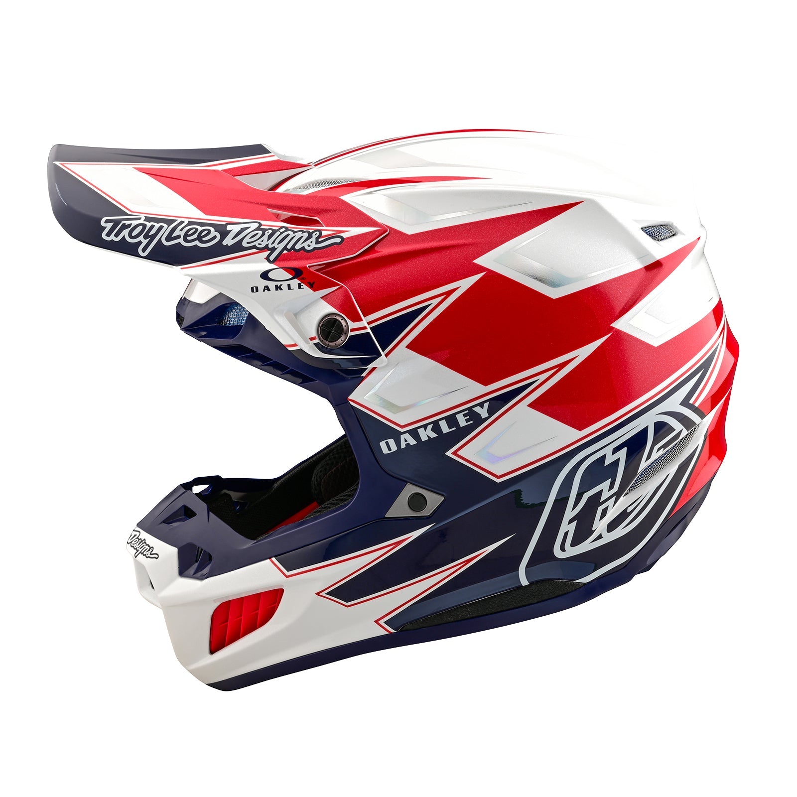 Casco Troy Lee Designs SE5 Composite MIPS Visión Blanco/Azul: Seguridad Avanzada Motocross Enduro