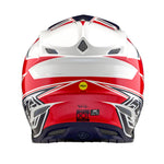 Casco Troy Lee Designs SE5 MIPS Compuesto Visión Blanco Azul Motocross Protección