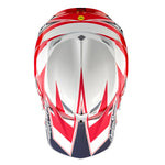 Casco Troy Lee Designs SE5 MIPS Compuesto Visión Blanco Azul Motocross Protección