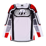 Maillot Troy Lee Designs SE Pro Wavez Blanco/Rojo: Transpirable, Ligero, Rendimiento Superior Motocross