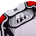 Maillot Troy Lee Designs SE Pro Wavez Blanco/Rojo: Transpirable, Ligero, Rendimiento Superior Motocross