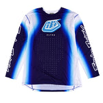 Maillot Troy Lee Designs SE Ultra Blurr Azul: Rendimiento Superior Motocross Transpirable Ligero