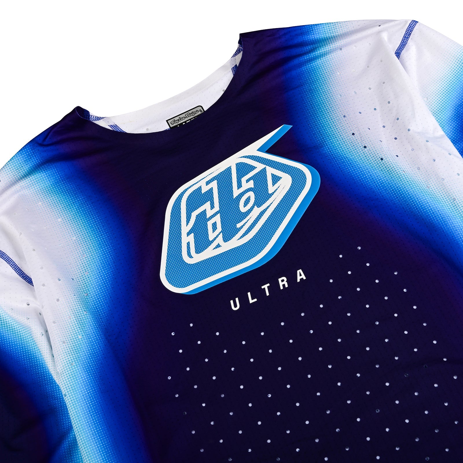 Maillot Troy Lee Designs SE Ultra Blurr Azul: Rendimiento Superior Motocross Transpirable Ligero
