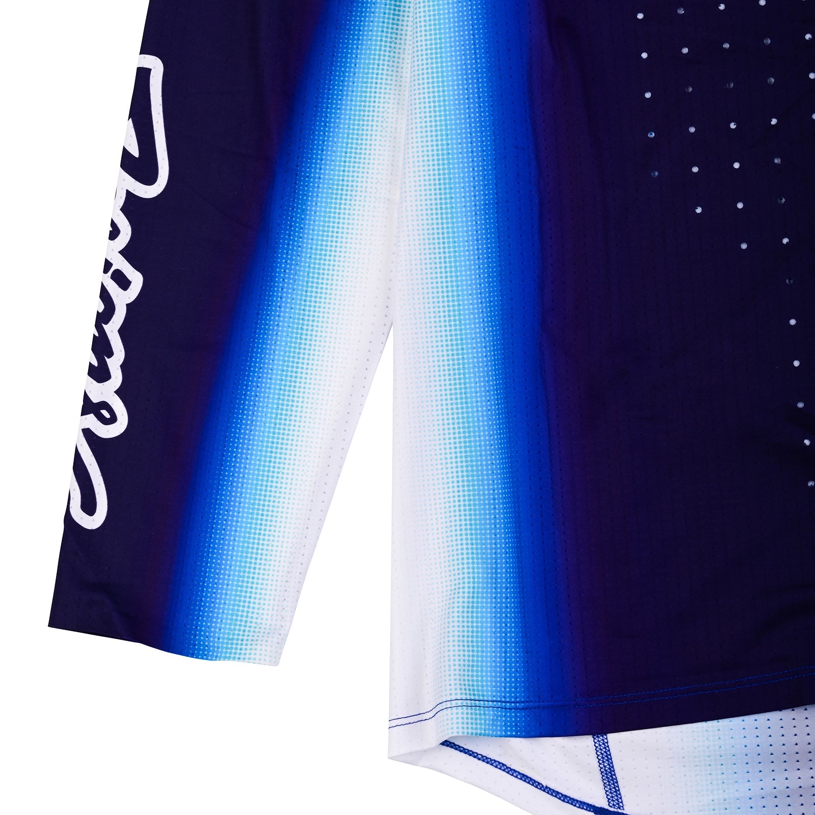 Maillot Troy Lee Designs SE Ultra Blurr Azul: Rendimiento Superior Motocross Transpirable Ligero
