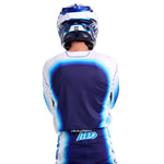 Maillot Troy Lee Designs SE Ultra Blurr Azul: Rendimiento Superior Motocross Transpirable Ligero