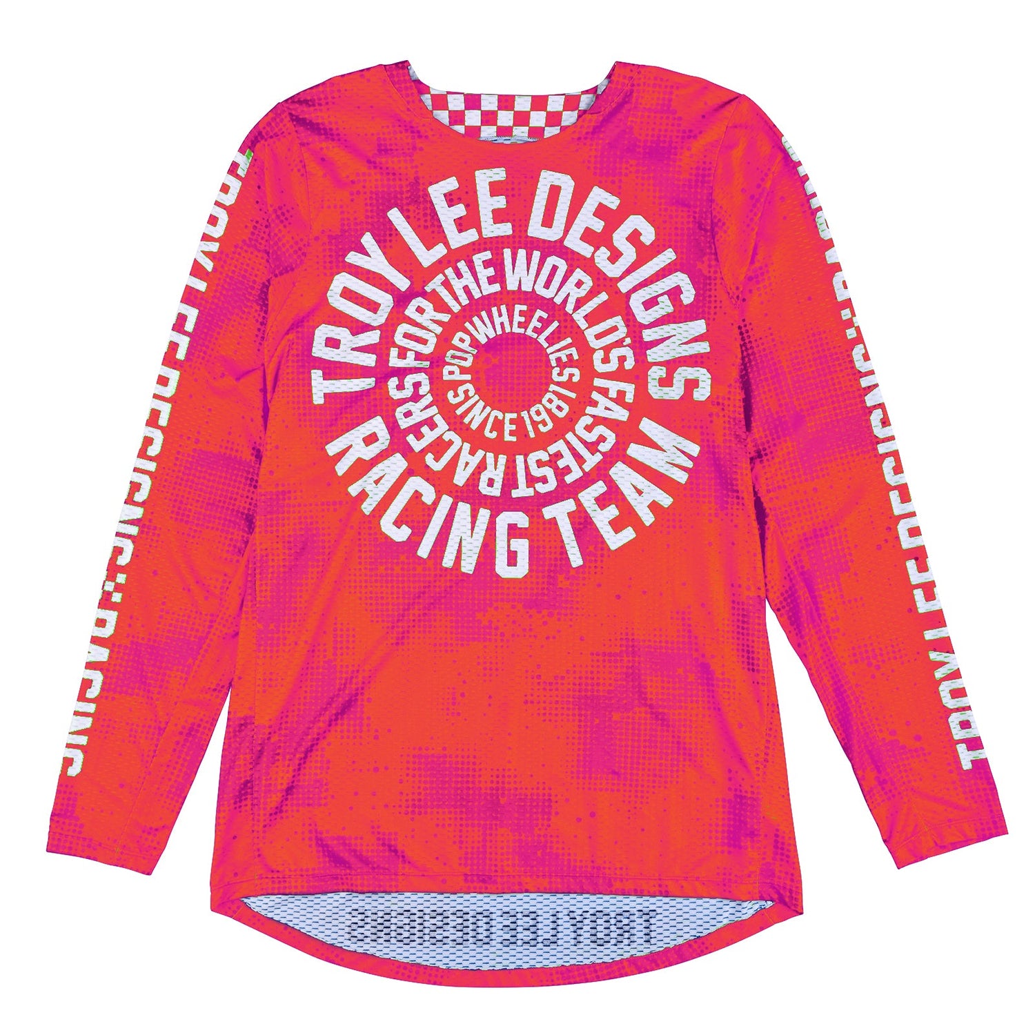 Maillot Motocross Juvenil Troy Lee Designs GP Pro Air Carlsbad 97 Transpirable Naranja/Rosa