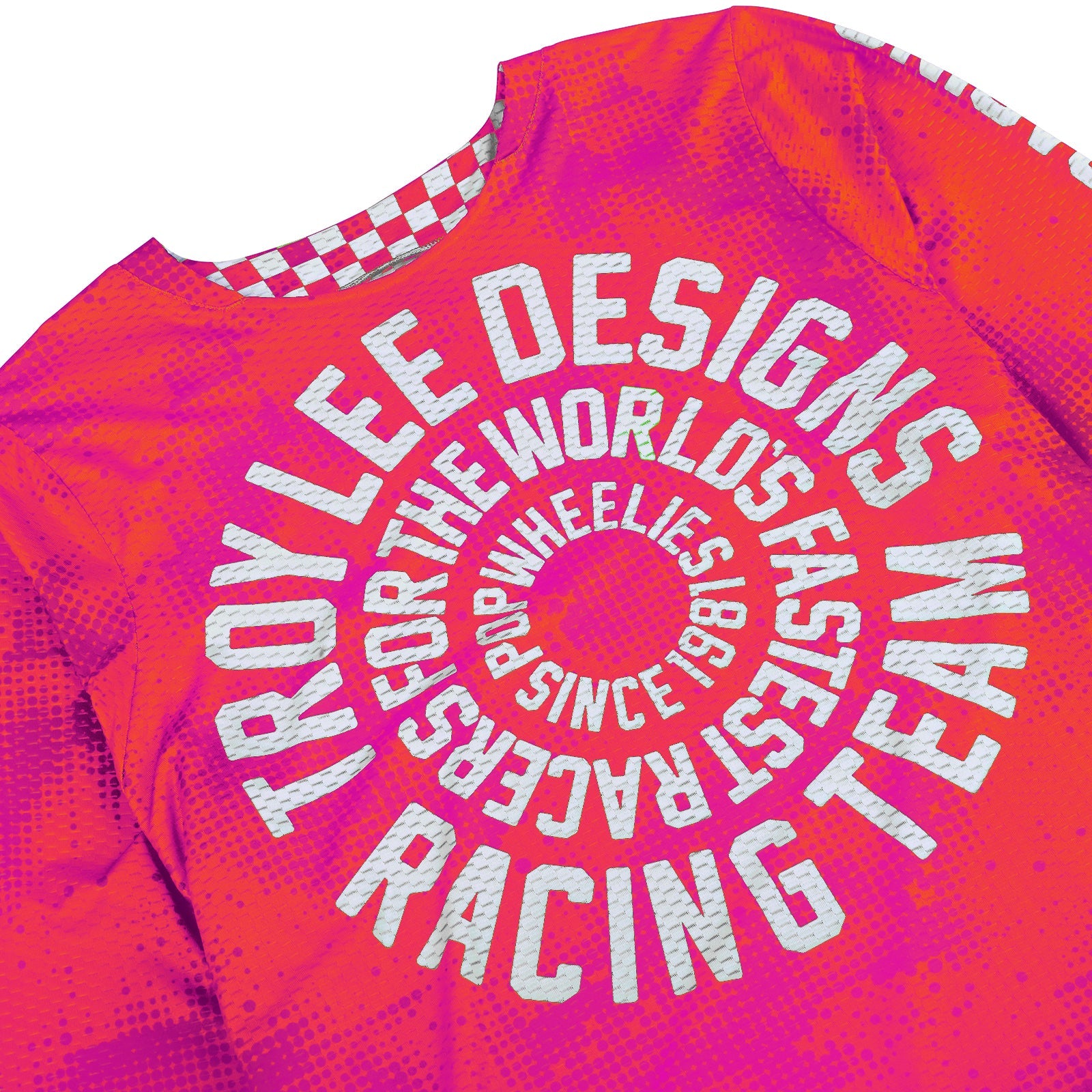 Maillot Motocross Juvenil Troy Lee Designs GP Pro Air Carlsbad 97 Transpirable Naranja/Rosa
