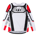 Maillot Motocross Juvenil GP Pro Wavez Blanco/Rojo Rendimiento Superior