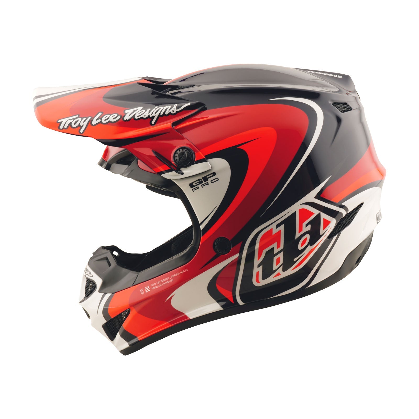 Casco Troy Lee Designs GP Pro Crossover Mips Ligero Máxima Protección Navy Rojo