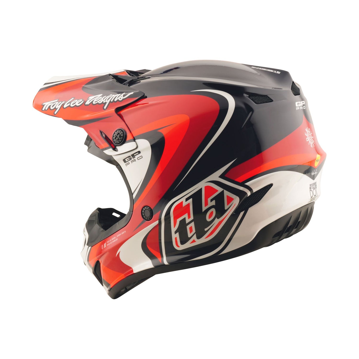 Casco Troy Lee Designs GP Pro Mips Crossover Ligero Protección Avanzada Navy Red