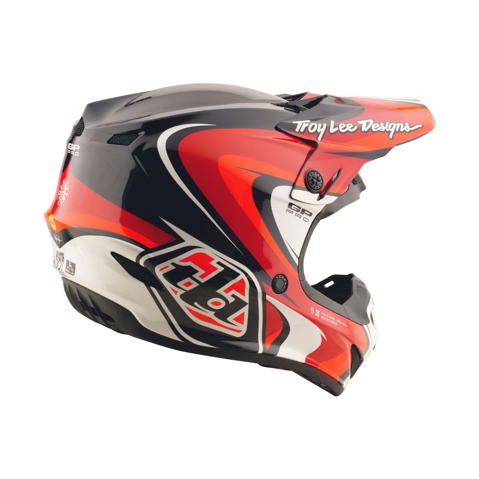 Casco Motocross Juvenil Troy Lee Designs GP Pro Mips Crossover Negro/Rojo
