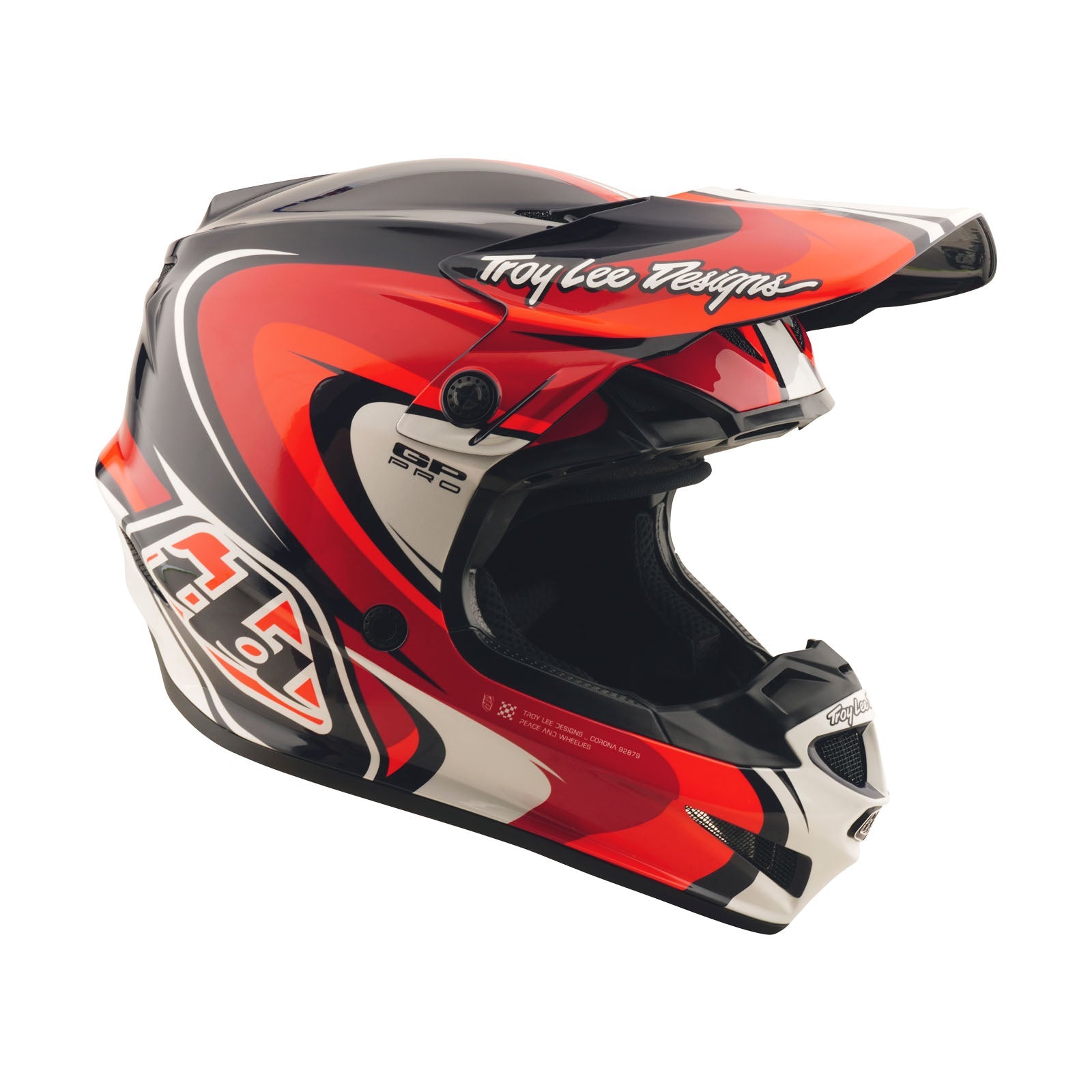 Casco Troy Lee Designs GP Pro Crossover Mips Ligero Máxima Protección Navy Rojo