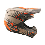 Casco de Motocross Troy Lee Designs GP Pro Mips Segment Taupe Ligero