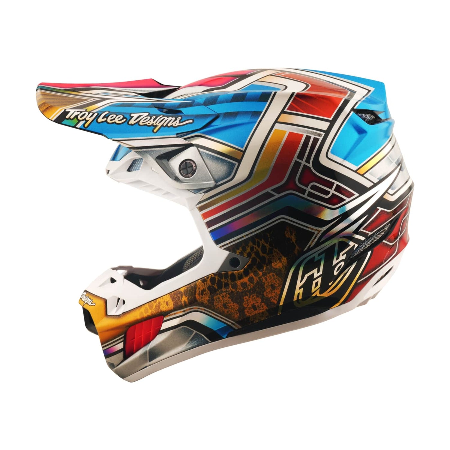 Casco Motocross Carbono SE5 MIPS Integrado Lowrider Plateado Protección Superior Ligero