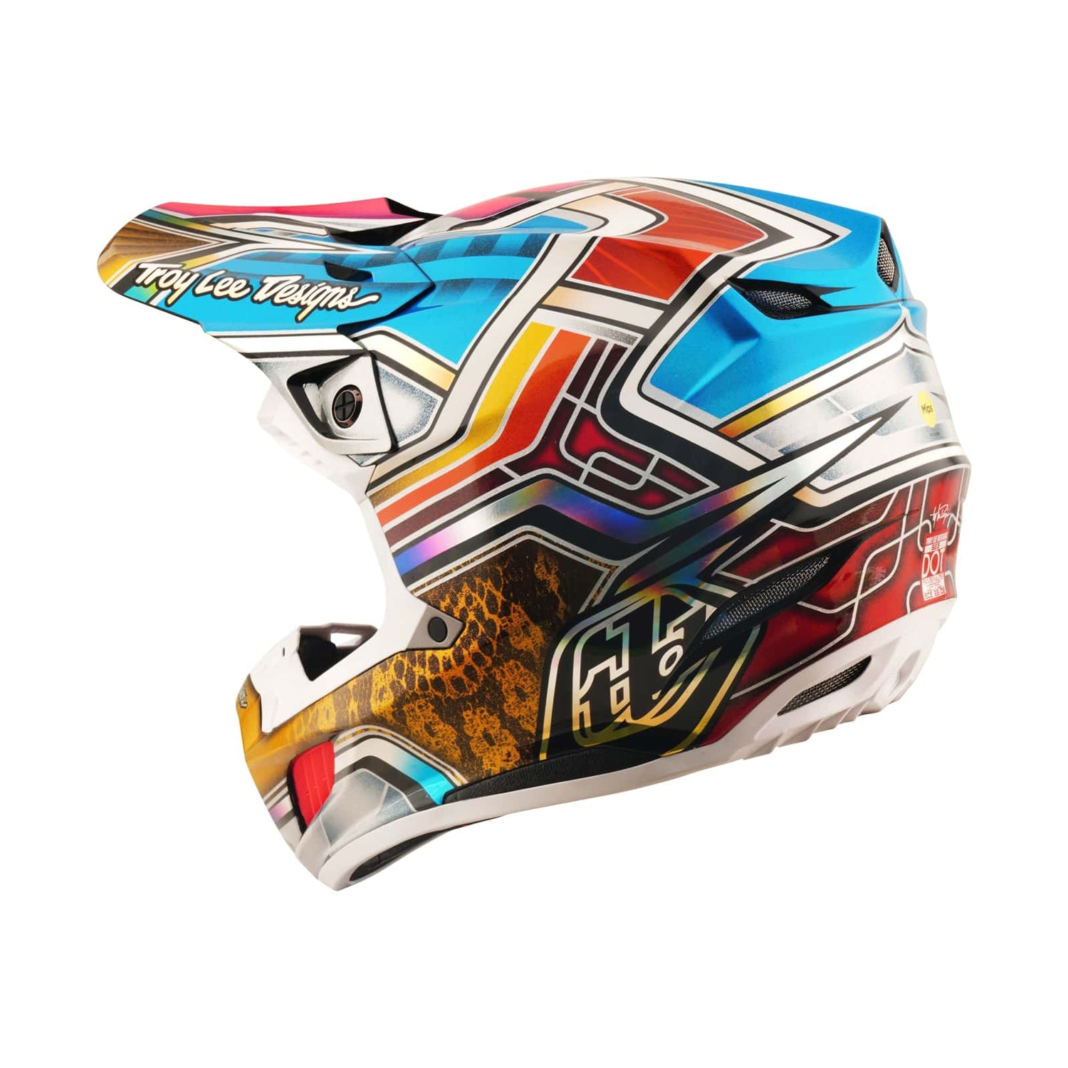Casco Motocross Carbono SE5 MIPS Integrado Lowrider Plateado Protección Superior Ligero