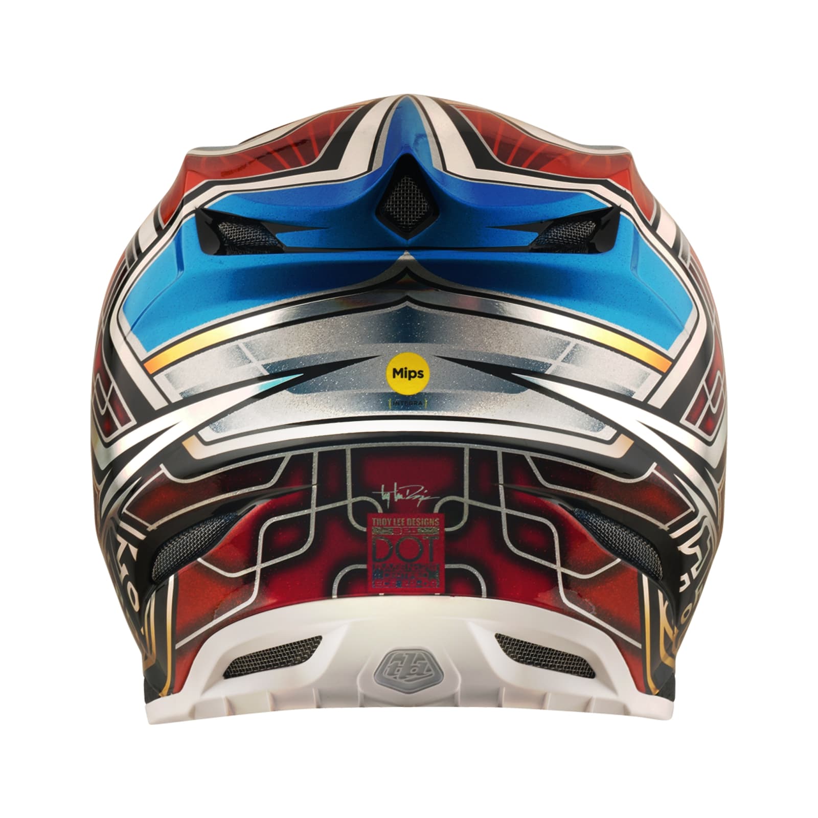 Casco Motocross Carbono SE5 MIPS Integrado Lowrider Plateado Protección Superior Ligero