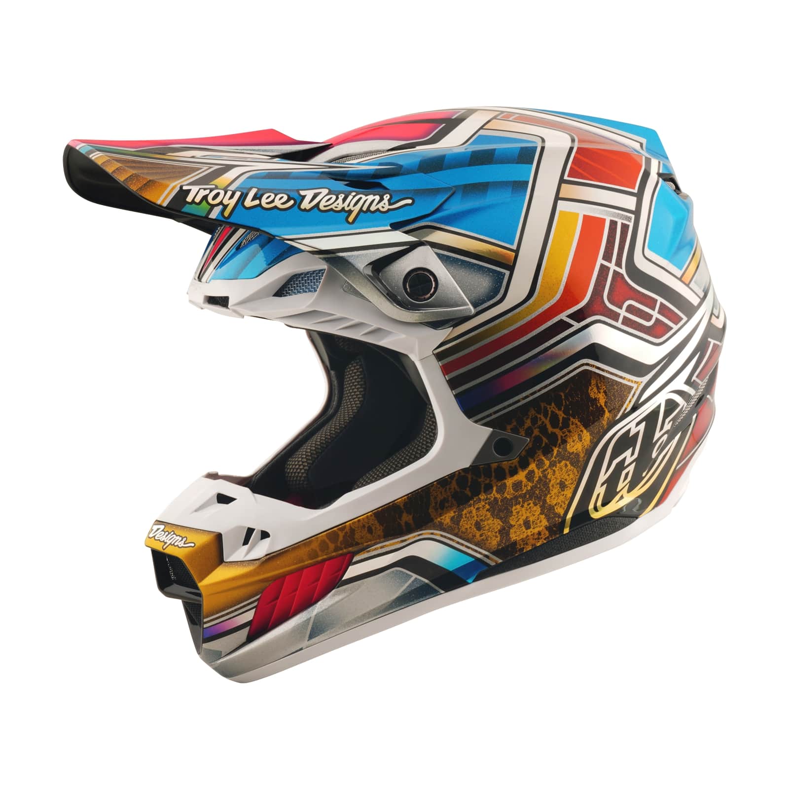 Casco Motocross Carbono SE5 MIPS Integrado Lowrider Plateado Protección Superior Ligero