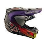 Casco TLD SE5 Carbono Mips Integral Motocross Enduro Rayas Negro Púrpura