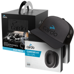 Auriculares Cardo Packtalk Edge ORV DUO: Comunicación Manos Libres, Confort Gel, Gorras Estilo