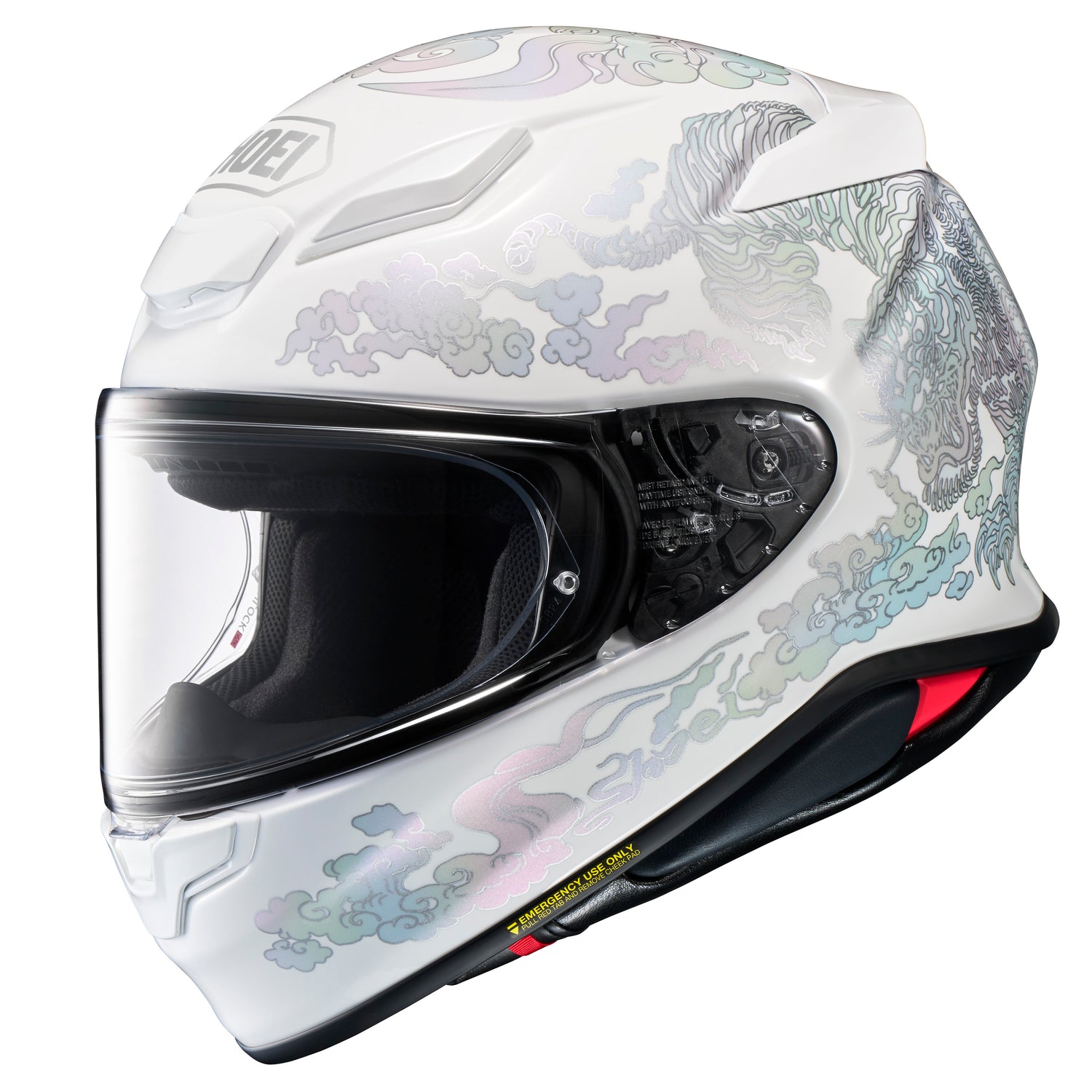 CASCO INTEGRAL SHOEI RF-1400 FEARLESS BLANCO Y NEGRO