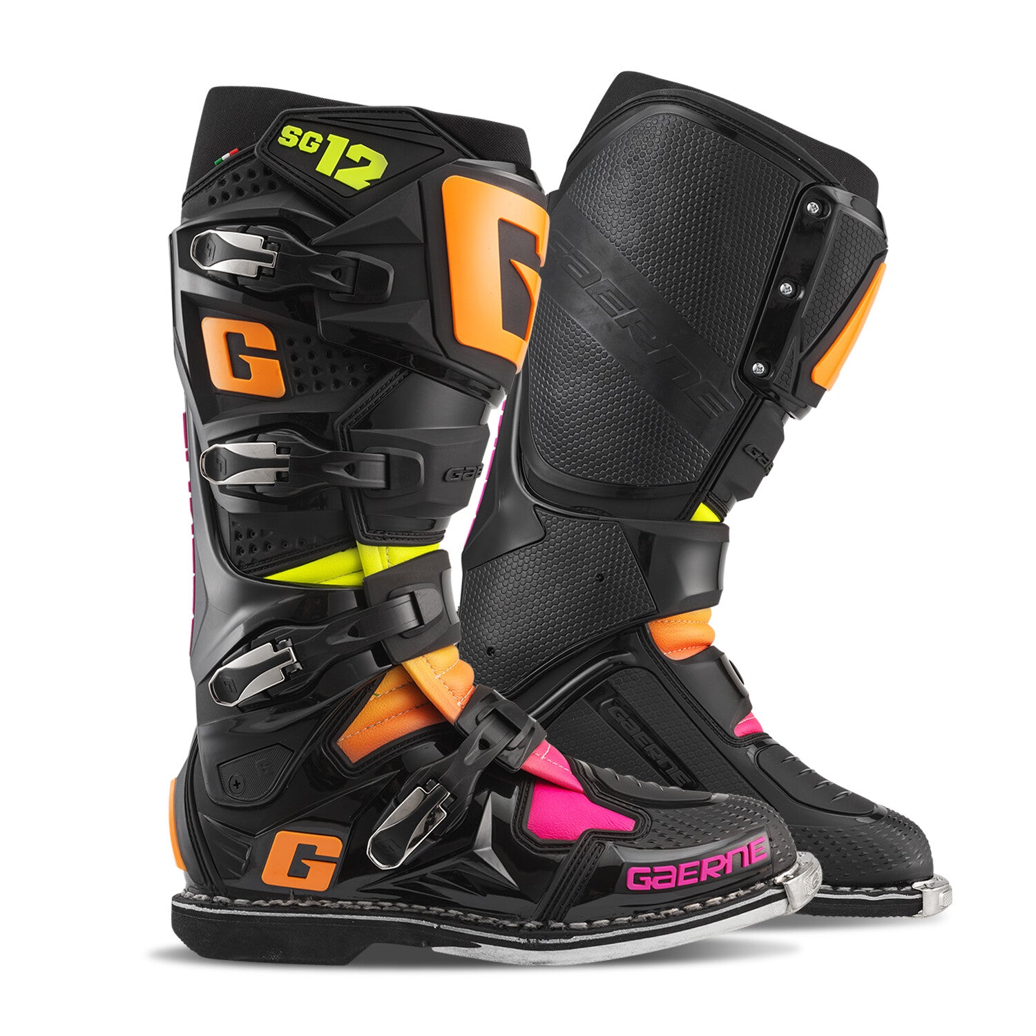 BOTAS GAERNE SG12 EDICION LIMITADA NEGRO/NARANJA/ROSA