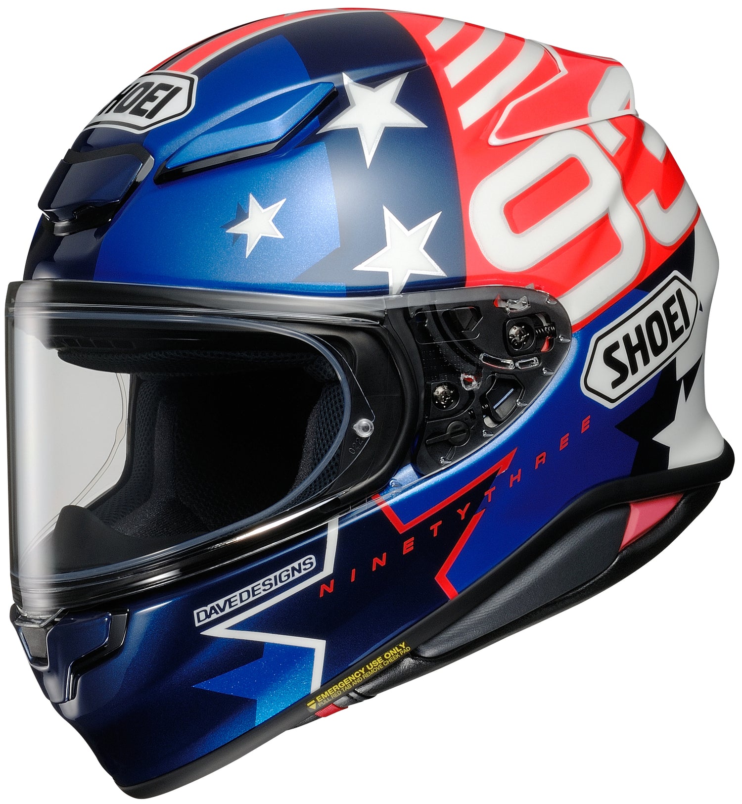 CASCO INTEGRAL SHOEI RF-1400 MARQUEZ AMERICAN SPIRIT