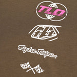 Camiseta Ciclismo Manga Corta Skyline Ride Tee Troy Lee Designs Alcaparra Rendimiento Superior