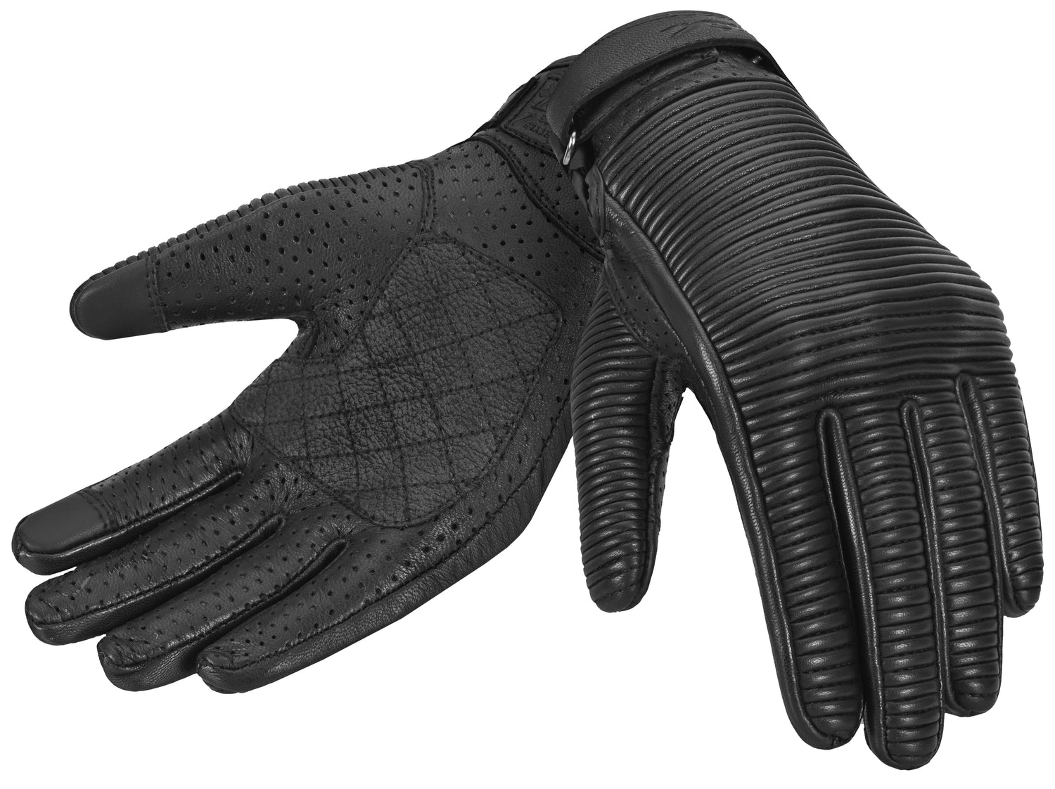 GUANTES CORTECH HOYDEN PARA DAMA CUERO NEGRO
