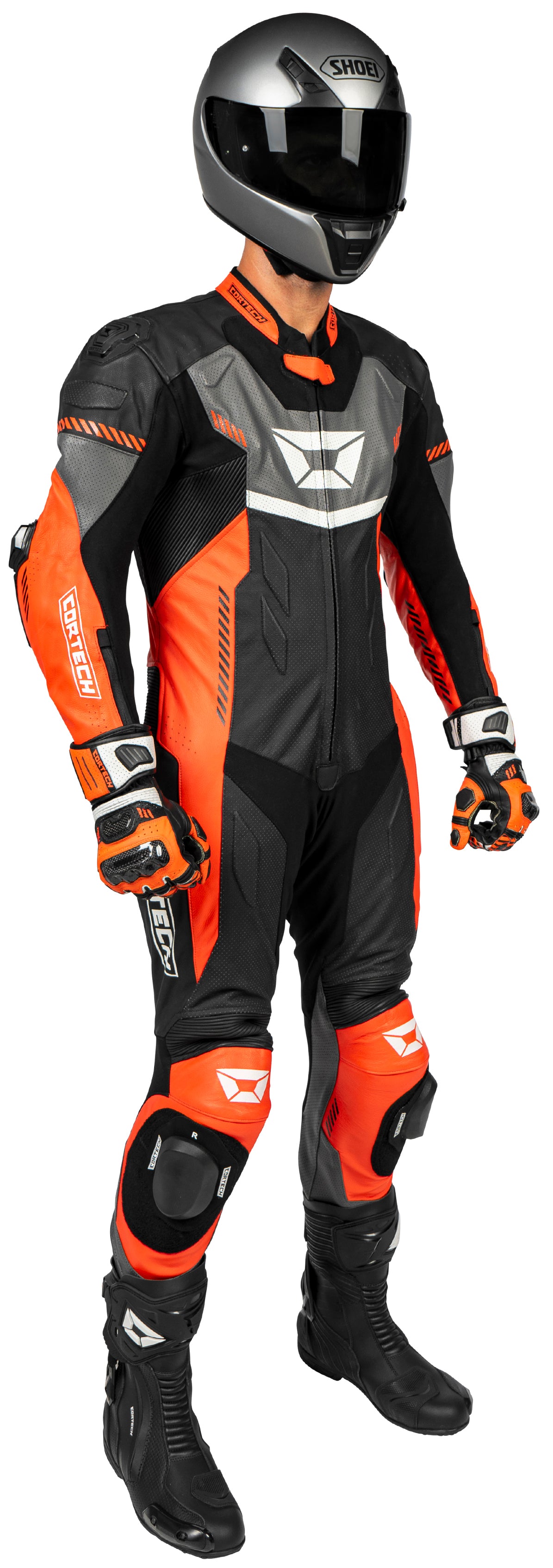 MONOTRAJE DE CUERO CORTECH REVO SPORT AIR ROJO/GRIS