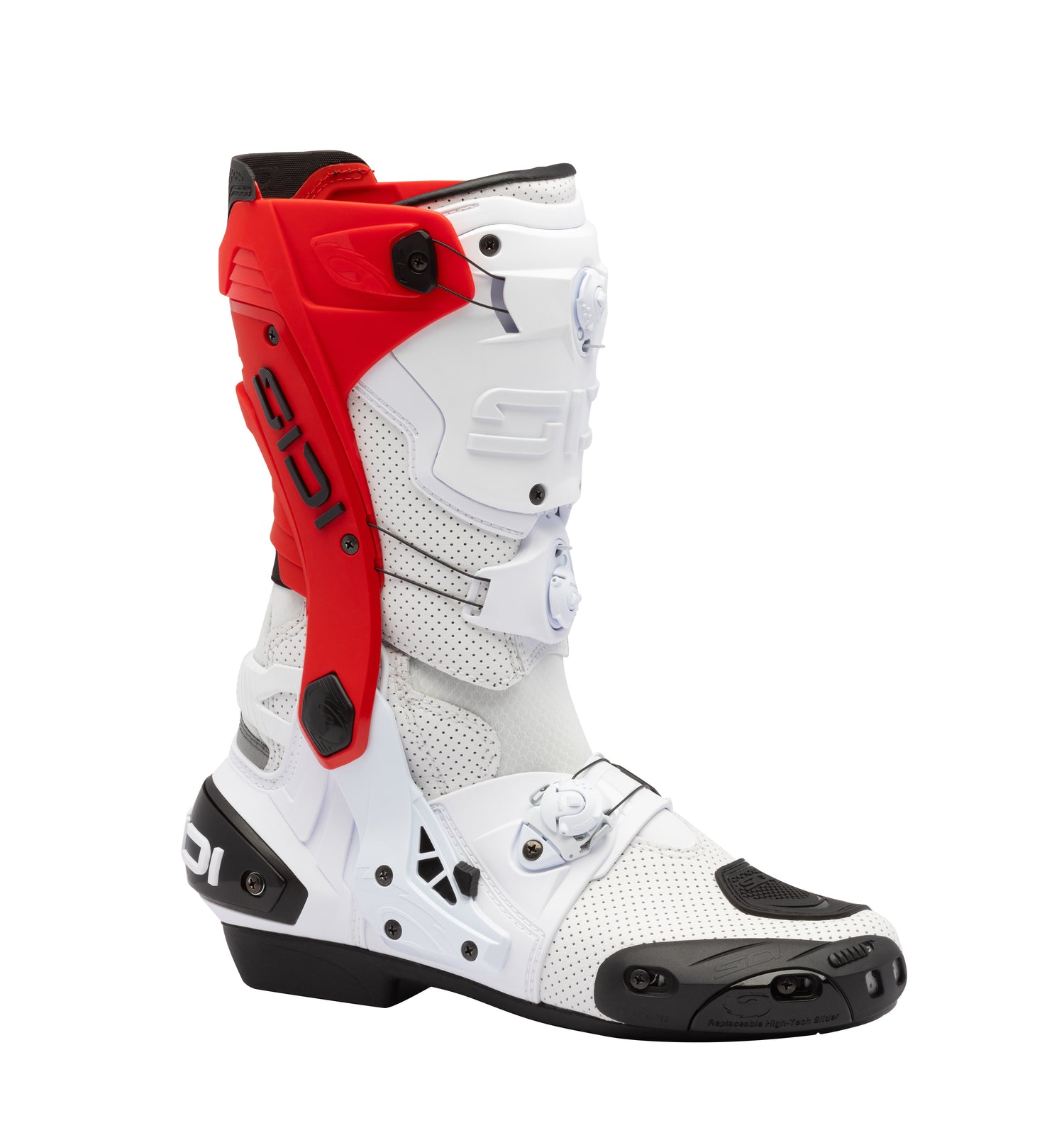BOTAS SIDI REX AIR BLANCO ROJO