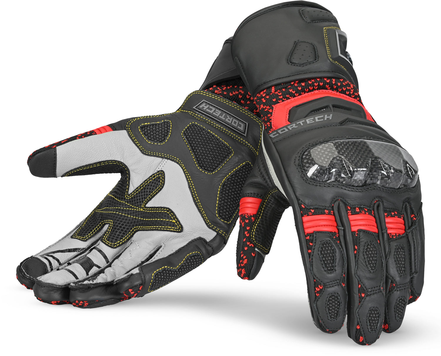 GUANTES CORTECH REVO RR V2 NEGRO ROJO