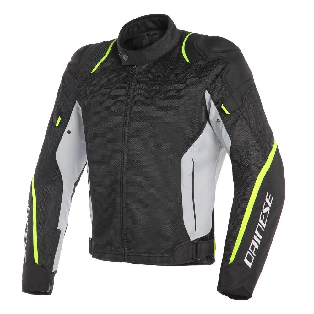 CHAQUETA DAINESE AIR MASTER  NEGRO GRIS AMARILLO FLUORESCENTE