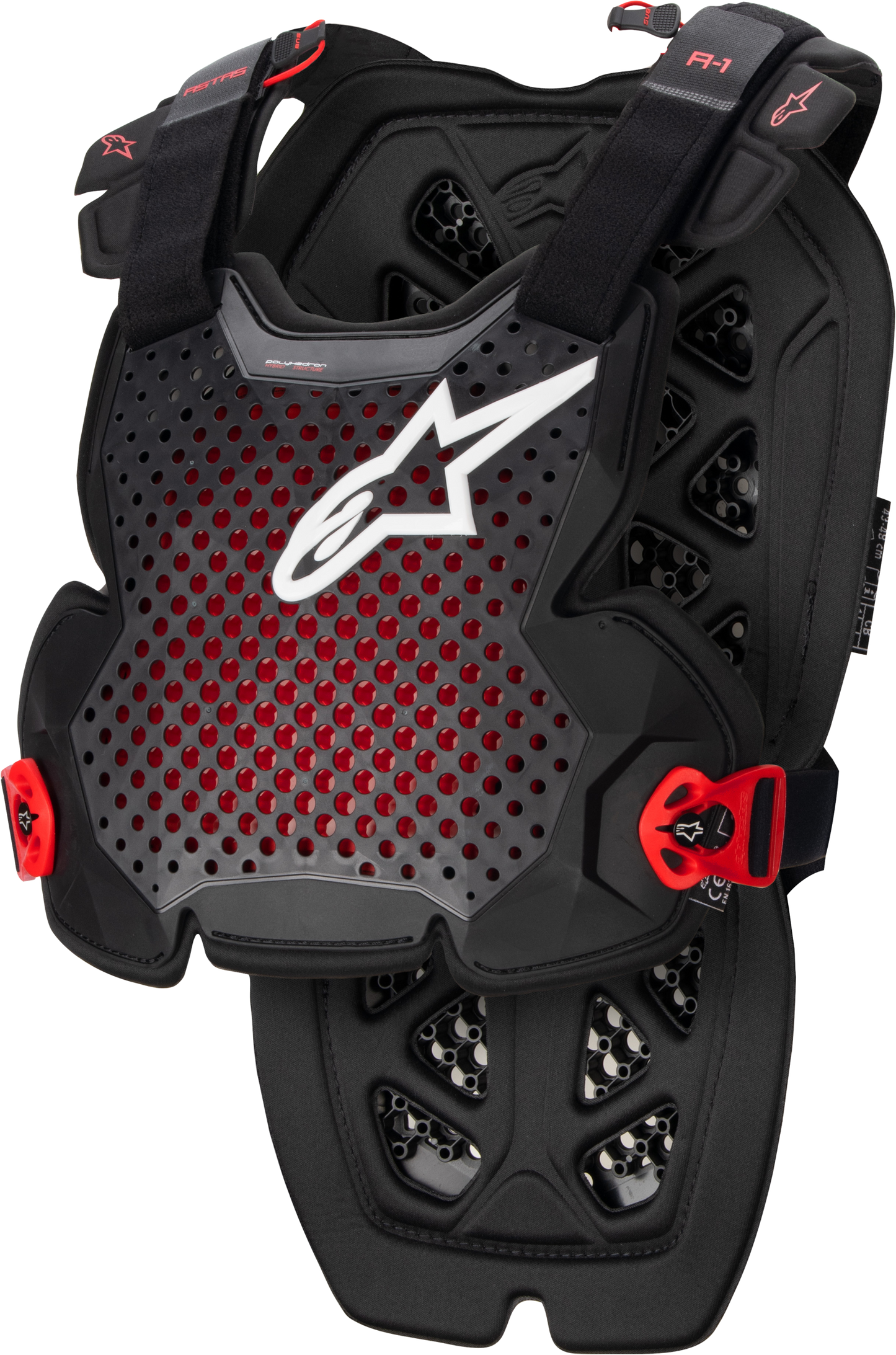 PROTECTOR DE PECHO ALPINESTARS A-1 ANTRACITA/NEGRO/ROJO