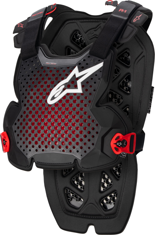 PROTECTOR DE PECHO ALPINESTARS A-1 ANTRACITA/NEGRO/ROJO