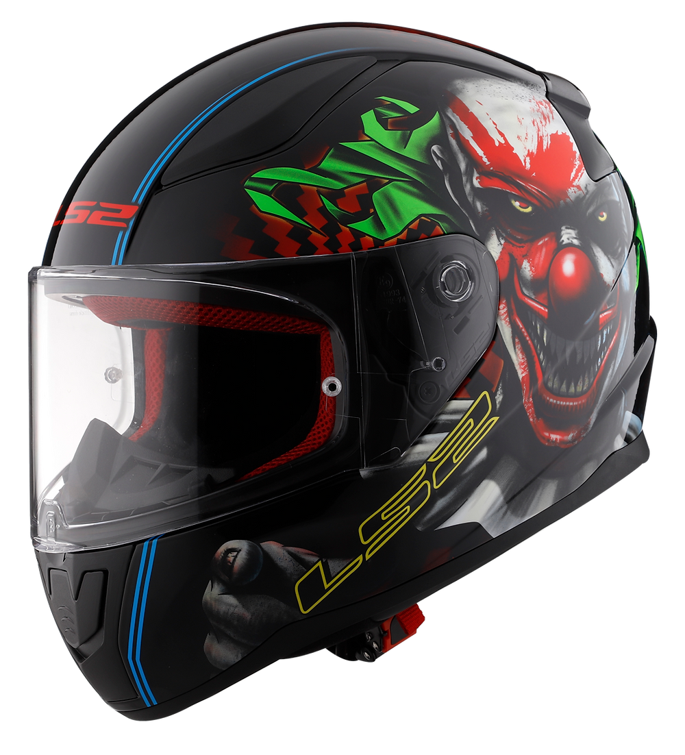 CASCO INTEGRAL LS2 RAPID II HAPPY DREAMS NEGRO BRILLANTE