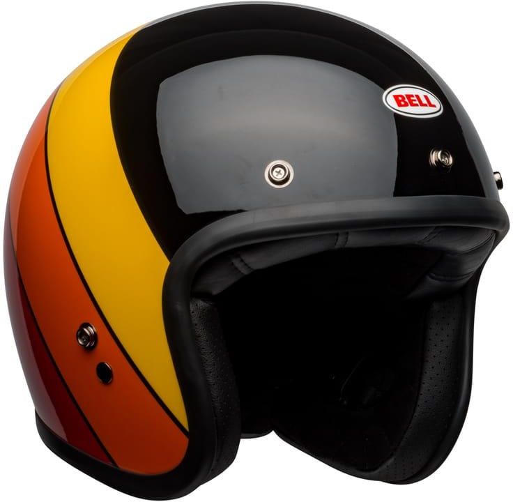 CASCO BELL CUSTOM 500 RIF NEGRO/AMARILLO/NARANJA/ROJO