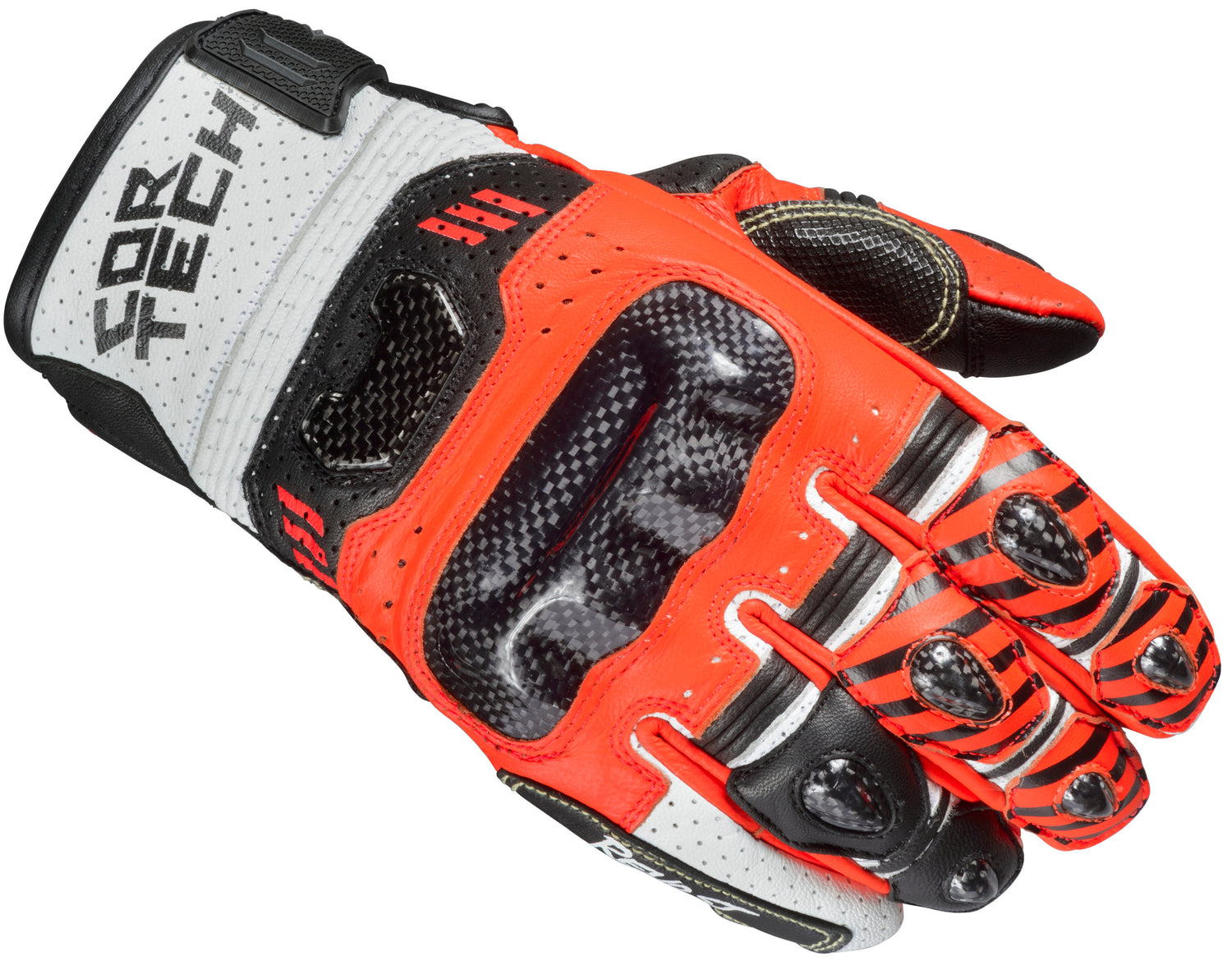 GUANTES PARA MOTOCICLETA CORTECH REVO SPORT ST ROJO Y BLANCO PARA HOMBRE