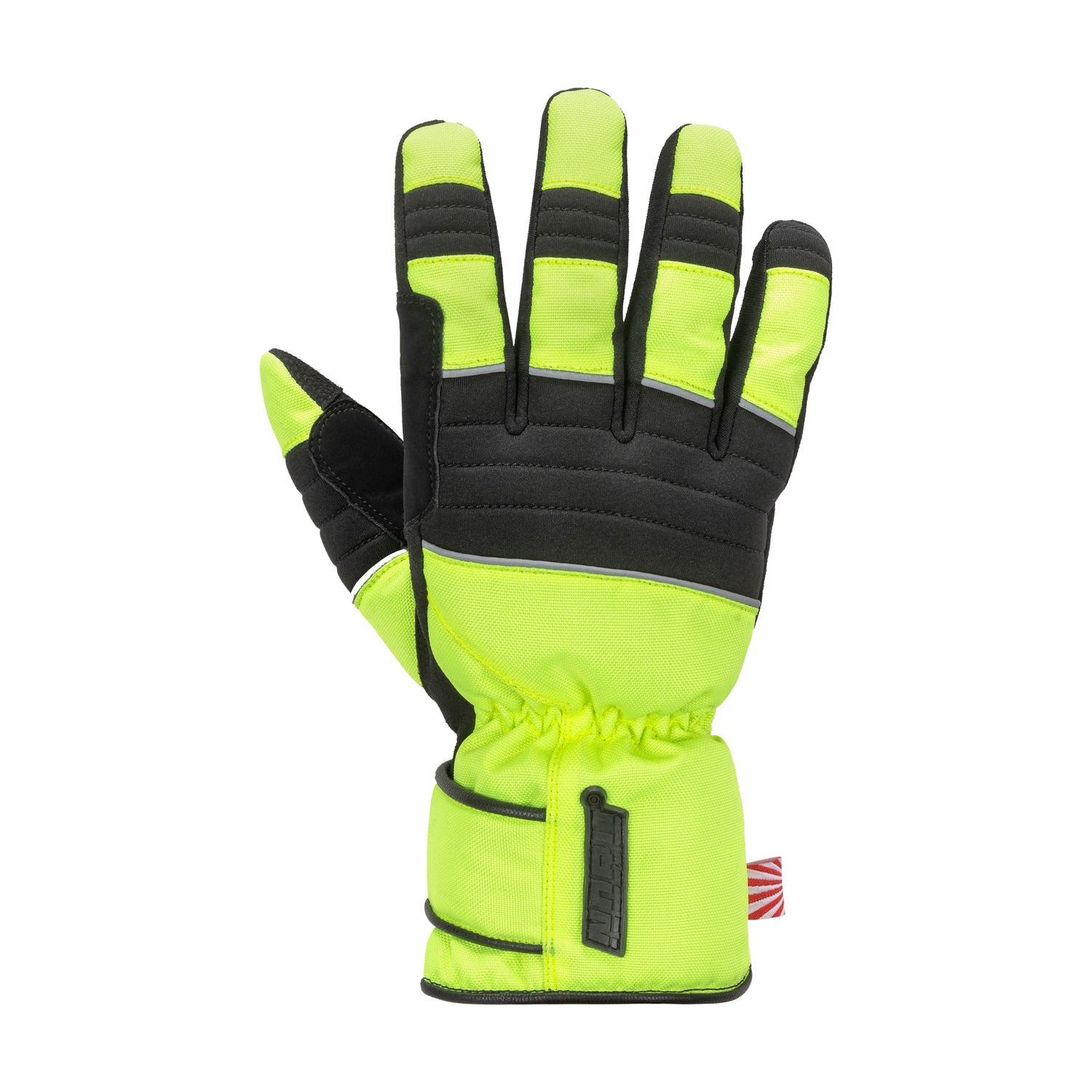 GUANTES NORU KIJI WP FLUORESCENTE/NEGRO