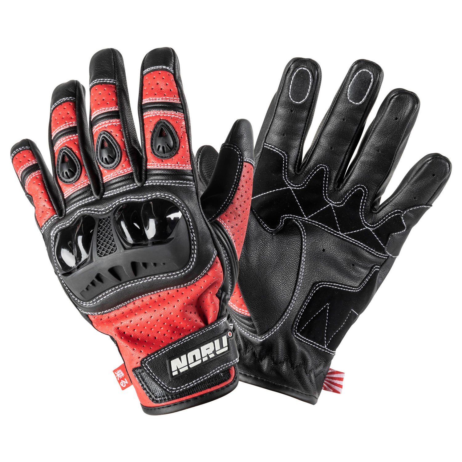 GUANTES NORU FURO ROJO Y NEGRO