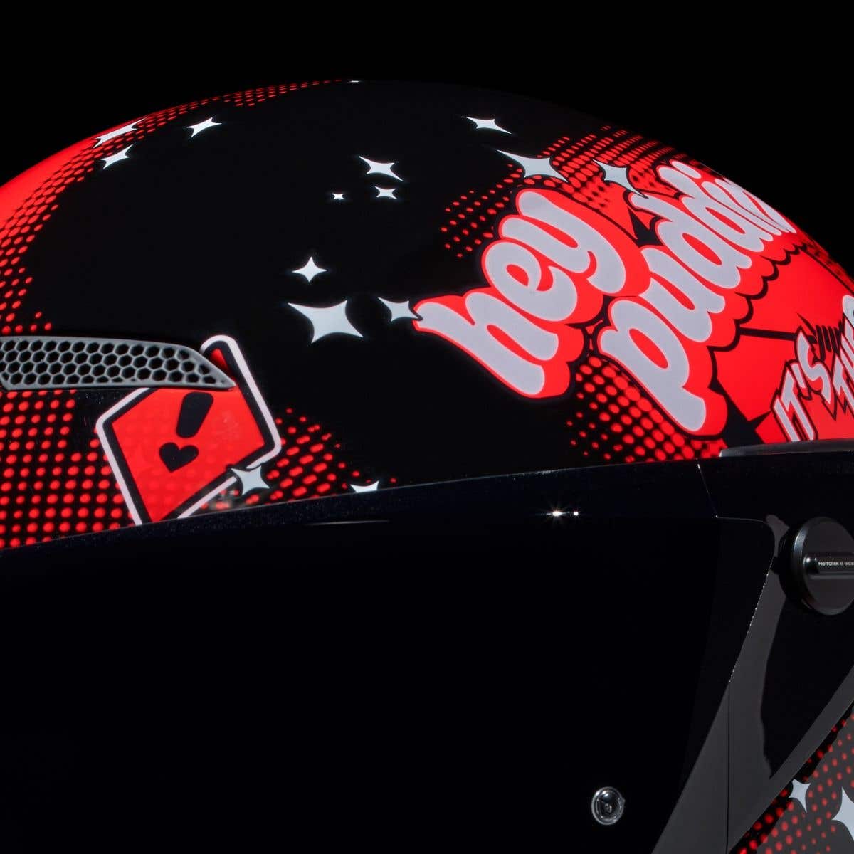 Casco Integral Ruroc Atlas 4 Harley Quinn Fibra Carbono Bluetooth Protección Avanzada