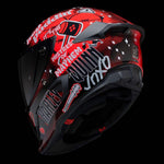 Casco Integral Ruroc Atlas 4 Harley Quinn Fibra Carbono Bluetooth Protección Avanzada