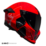 Casco Integral Ruroc Atlas 4 Harley Quinn Fibra Carbono Bluetooth Protección Avanzada