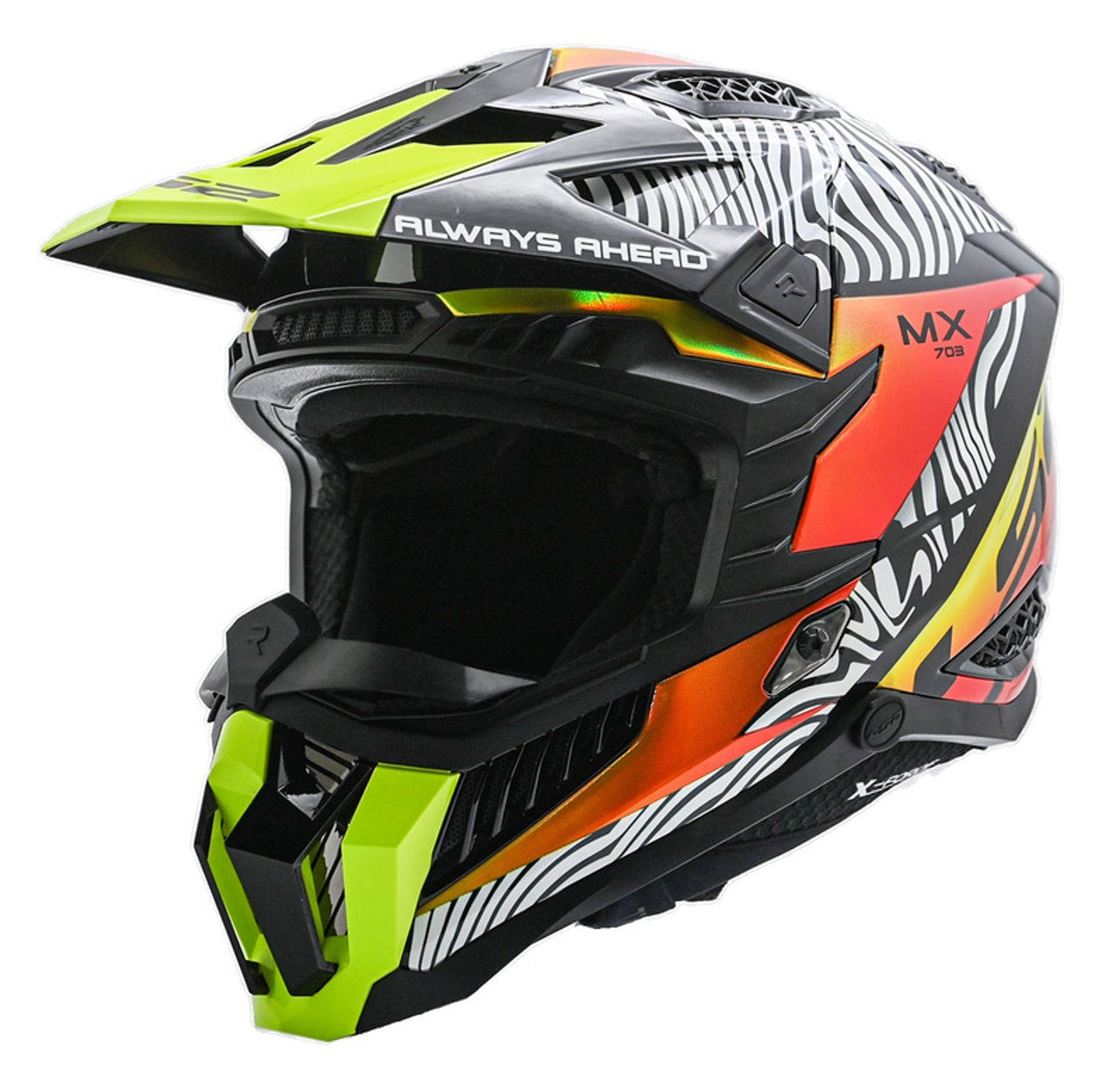 Casco Motocross LS2 X Force Fan MX Fibra Carbono Ligero Avanzado