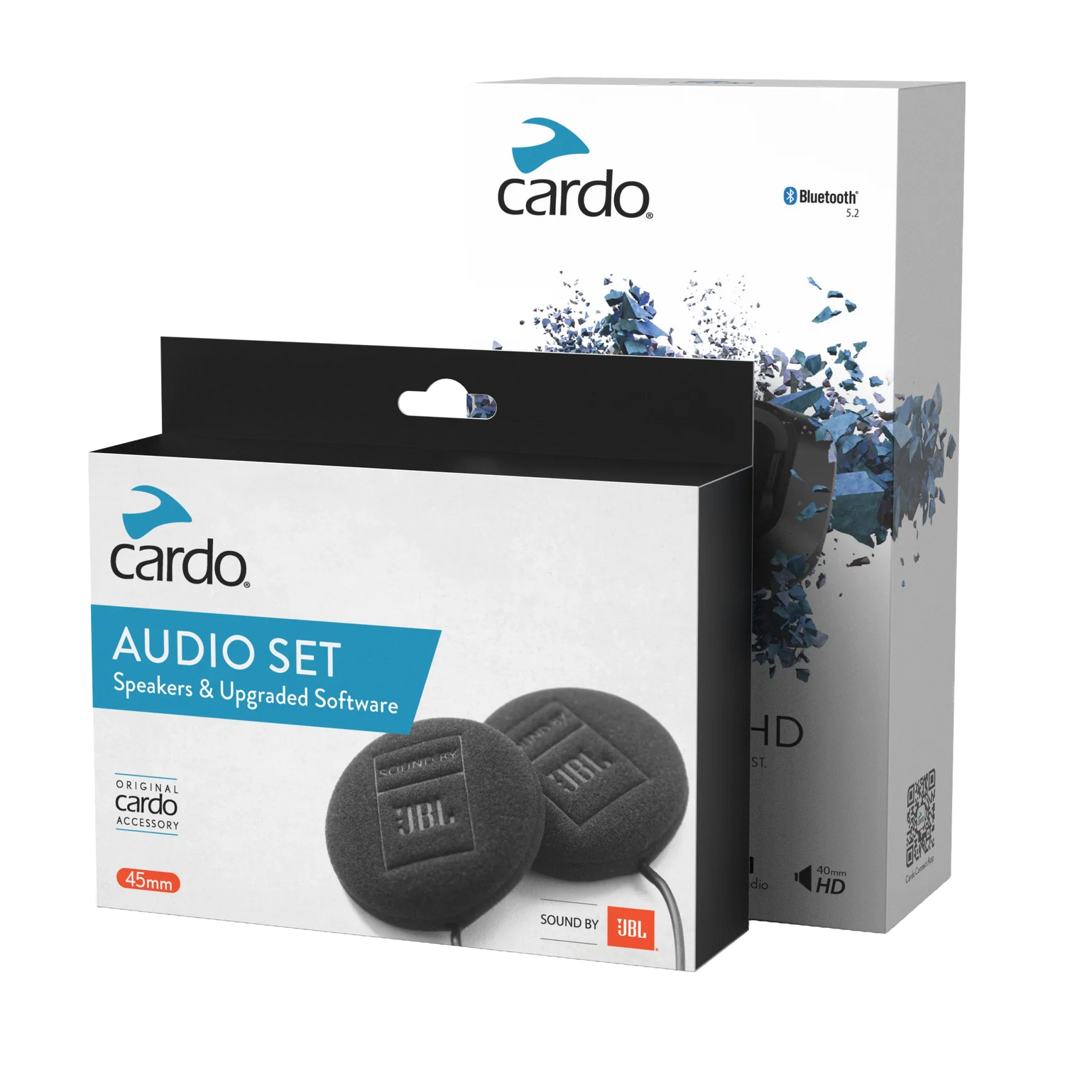 Kit Audio Cardo Spirit HD 45mm JBL: Sonido Premium para Moto