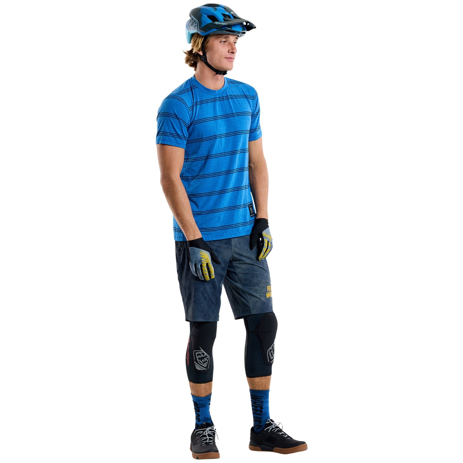 Camiseta Ciclismo Troy Lee Designs Skyline Ride Manga Corta Cobalto Lavado