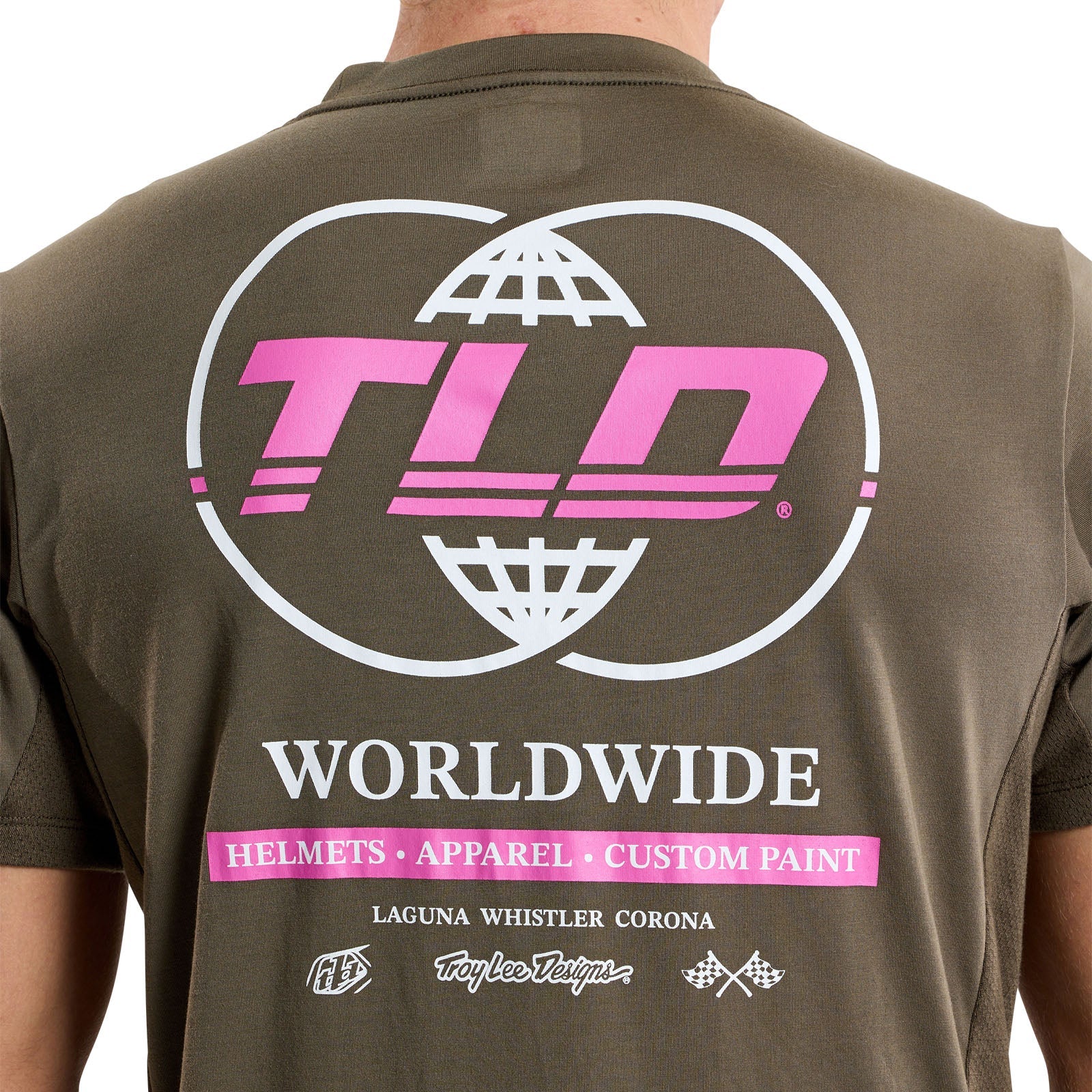 Camiseta Ciclismo Manga Corta Skyline Ride Tee Troy Lee Designs Alcaparra Rendimiento Superior