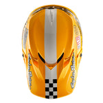 Casco Troy Lee Designs GP Pro Fifty-50 Blanco/Oro MIPS: Protección Extrema Off-Road