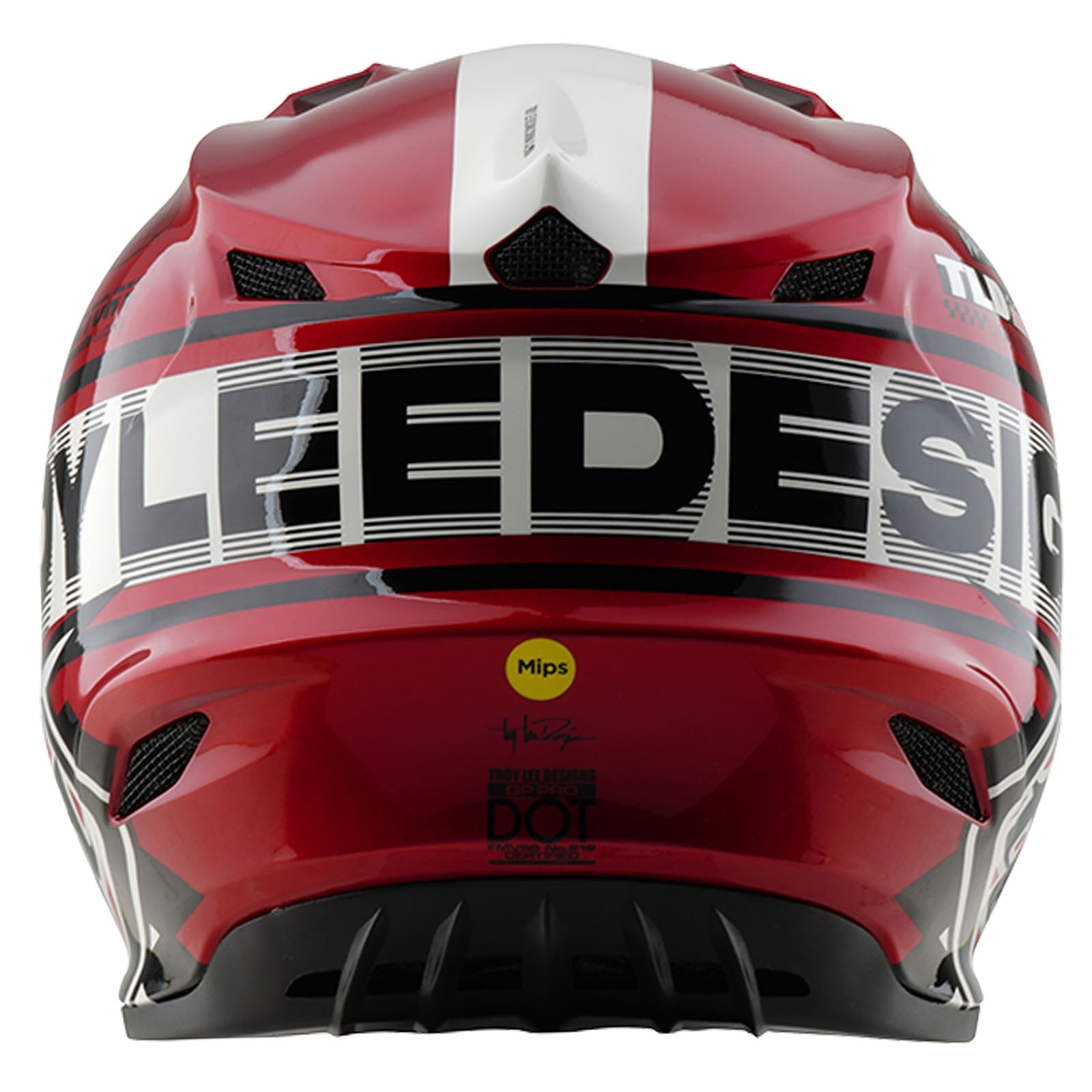 Casco Troy Lee Designs GP Pro Fifty-50 MIPS: Protección Superior Motocross Blanco/Rojo