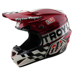 Casco Troy Lee Designs GP Pro Fifty-50 MIPS: Protección Superior Motocross Blanco/Rojo